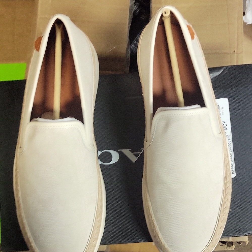 Coach Cream White Moccasins with Minimalist Design